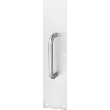 YALE COMMERCIAL Rockwood Pull Plate, 6"L x 15"H x 3/4, Satin Stainless Steel, 6" CTC 85748